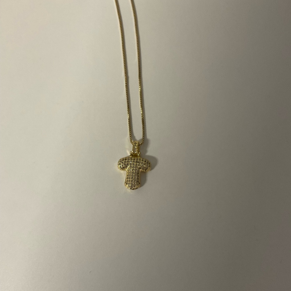 Letter T Pendant Necklace